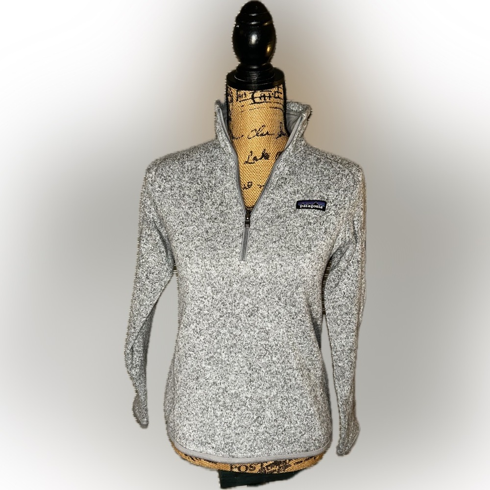 Patagonia Better Sweater Gray Quarter Zip Pullover Fleece Jacket Gorpcore XS